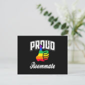 Kamergenoot Gay Pride Kaart (Staand voorkant)