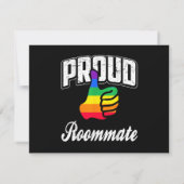 Kamergenoot Gay Pride Kaart (Achterkant)