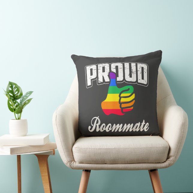 Kamergenoot Gay Pride Kussen (Stoel)