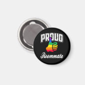 Kamergenoot Gay Pride Magneet (Voorkant / Achterkant)