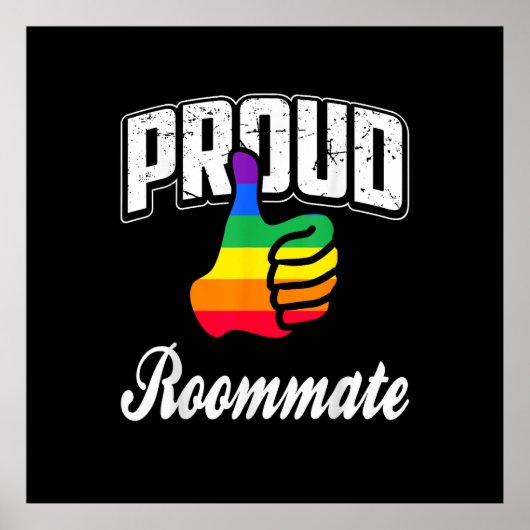 Kamergenoot Gay Pride Poster (Voorkant)
