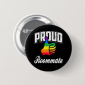 Kamergenoot Gay Pride Ronde Button 5,7 Cm (Voorkant /achterkant)