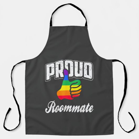 Kamergenoot Gay Pride Schort (Voorkant)