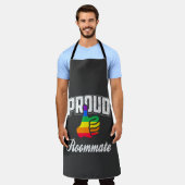 Kamergenoot Gay Pride Schort (Gedragen)