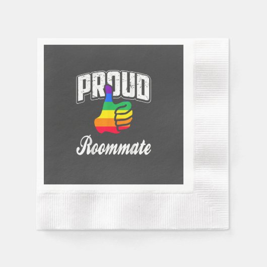 Kamergenoot Gay Pride Servet (Voorkant)