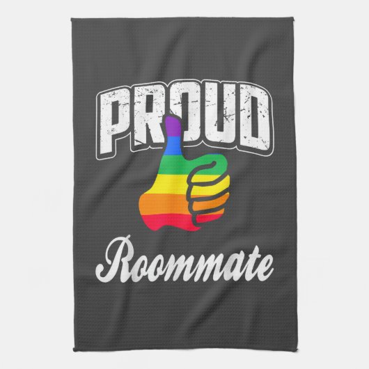 Kamergenoot Gay Pride Theedoek (Verticaal)