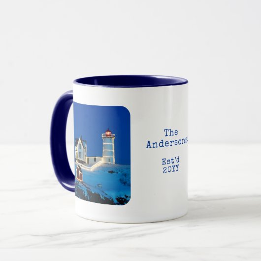 Kamerievuurtoren voor kerstmis mok (Voorkant links)