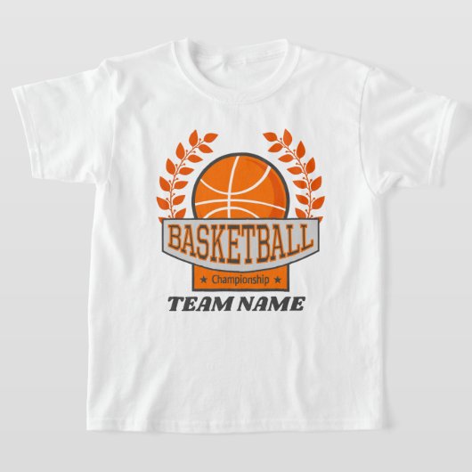 Kamerkampioenschap basketbal toevoegen t-shirt (Laagn)