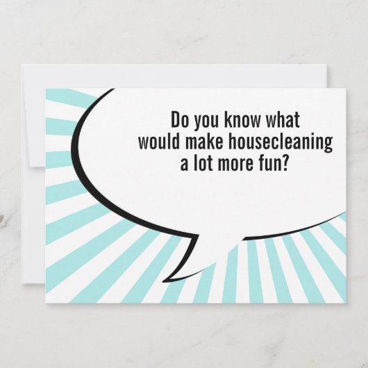 kamermeisje kaart (Voorkant)