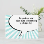 kamermeisje kaart (Staand voorkant)