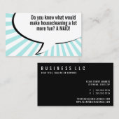 kamermeisje visitekaartje (Voorkant / Achterkant)