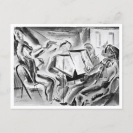 Kamermuziek Groep Vintage Waterverf Briefkaart