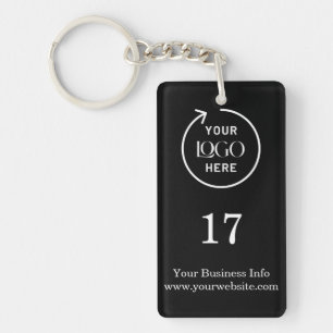Kamernummer   Black Business Modern Sleutelhanger