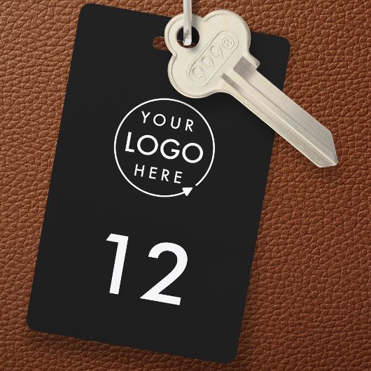 Kamernummer | Black Hospitality Business Key Label Badge