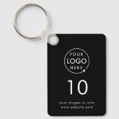 Kamernummer | Black Hospitality Business Modern Sleutelhanger (Voorkant)