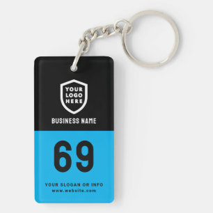 Kamernummer Logo Bedrijfs Moderne Sleutelhanger