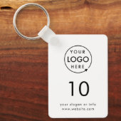 Kamernummer | Logo Hospitality Business Moderne Sleutelhanger (Voorkant)