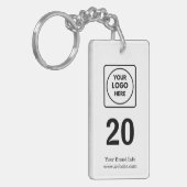Kamernummer | Maatwerk Logo Hospitallity Design Sleutelhanger (Voorkant Links)