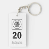 Kamernummer | Maatwerk Logo Hospitallity Design Sleutelhanger (achterkant)