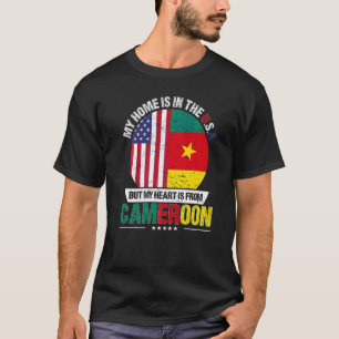Kameroen - Amerikaans patriothart komt uit Cameroo T-shirt