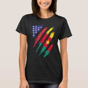 Kameroen - Amerikaanse vlag - Patriot Heritage T-shirt