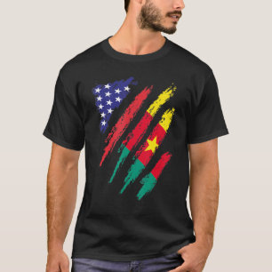 Kameroen - Amerikaanse vlag - Patriot Heritage T-shirt