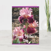 Kameroen Bloemen Bloemen Iris Irises Moederdag Kaa Kaart (Voorkant)