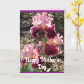 Kameroen Bloemen Bloemen Iris Irises Moederdag Kaa Kaart (Gele Bloem)