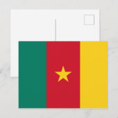 Kameroen Briefkaart vlag (Voorkant / Achterkant)