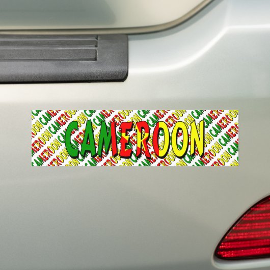 Kameroen Bumpersticker (Op auto)
