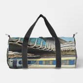 Kameroen en crème trein plunjezak (Voorkant)