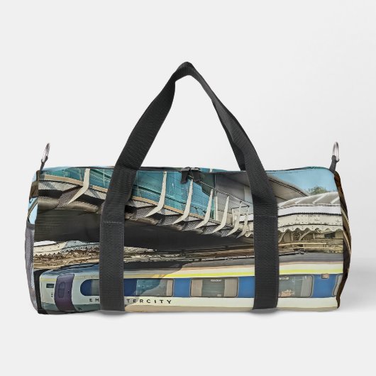 Kameroen en crème trein plunjezak (Achterkant)