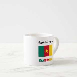 Kameroen en gepersonaliseerde Kameroense vlag Espresso Kop