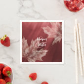 Kameroen esdoorn bladeren vallen bruiloft servette servet (Insitu)