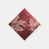 Kameroen esdoorn bladeren vallen bruiloft servette servet (Hoek)