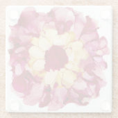 Kameroen & Geel Bloemglas Onderzetter Glazen Onderzetter (Achterkant)