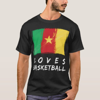Kameroen houdt van basketbal t-shirt