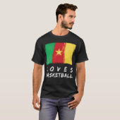 Kameroen houdt van basketbal t-shirt (Voorkant volledig)