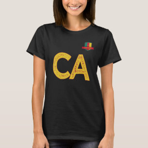 Kameroen Human-Flag Group kleding Letter C en A C T-shirt