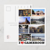 Kameroen - I Love - Briefkaart (Voorkant / Achterkant)