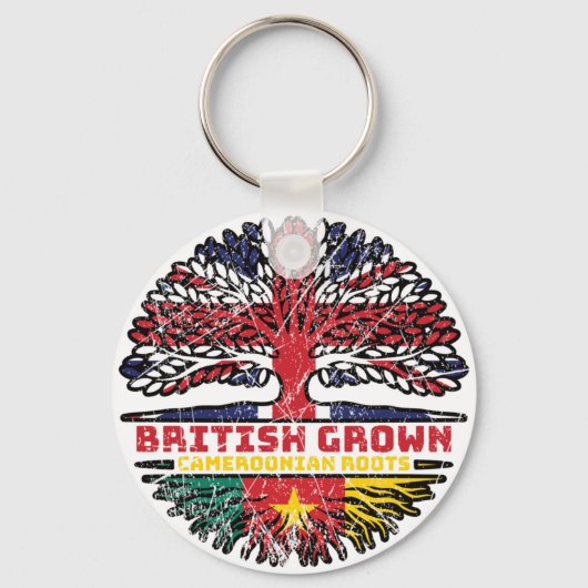 Kameroen Kameroen Verenigd Koninkrijk Brits Sleutelhanger (Voorkant)