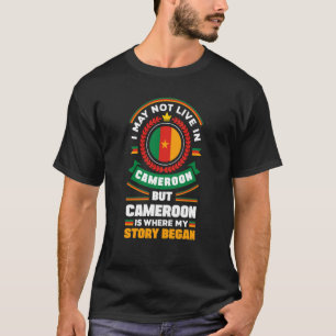 Kameroen Kameroener Kameroen Vlag Quote T-shirt