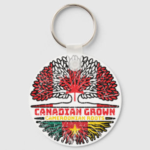 Kameroen Kameroense Canadese boomstammen Sleutelhanger