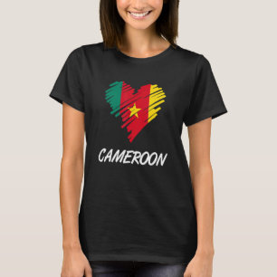 Kameroen Kameroense Vlag Trots Hart Liefde Vlag Mi T-shirt