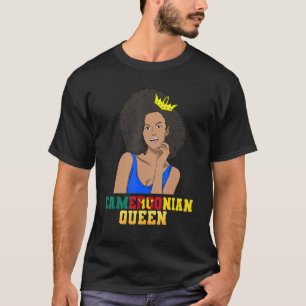 Kameroen Kameroense vlag trots prinses koningin Me T-shirt