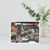 Kameroen - Markt - Briefkaart (Staand voorkant)