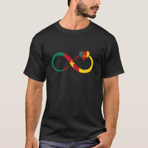 Kameroen Oneindige Hart Kameroense Trots Kameroen T-shirt