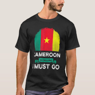 Kameroen roept op dat ik Kameroense vlag moet voer T-shirt