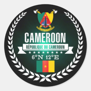 Kameroen Ronde Sticker