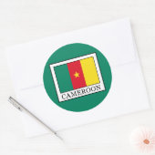 Kameroen Ronde Sticker (Envelop)